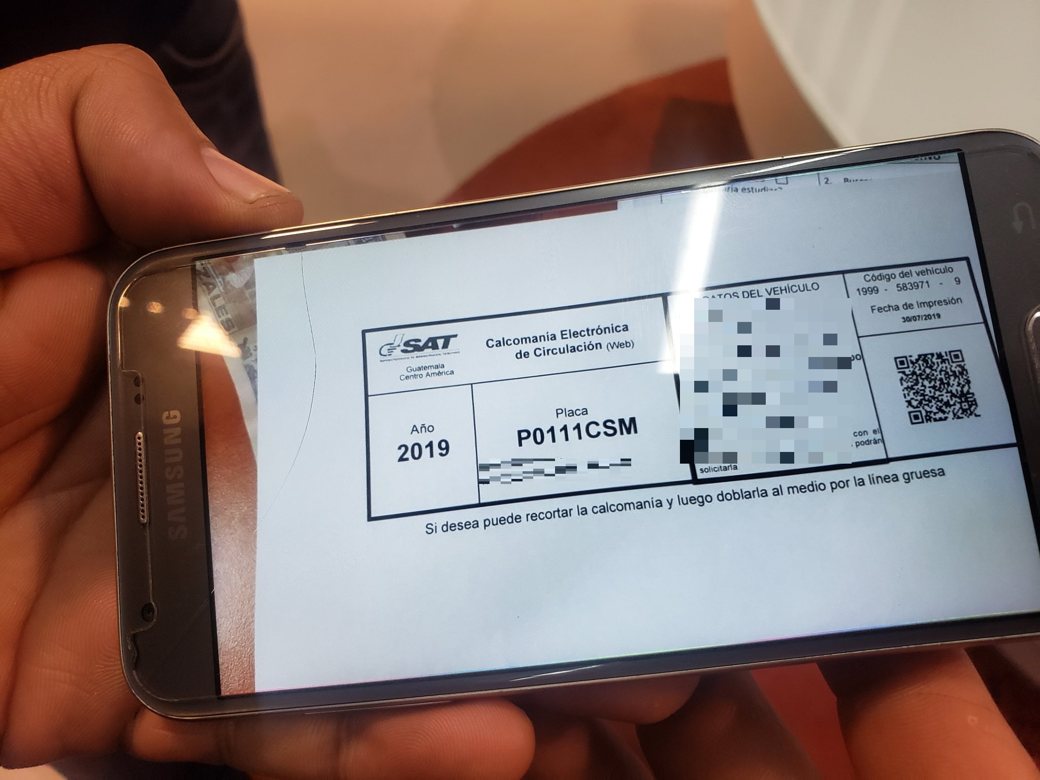 Fotografía de pago del impuesto de circulación no será aceptada por agentes de tránsito