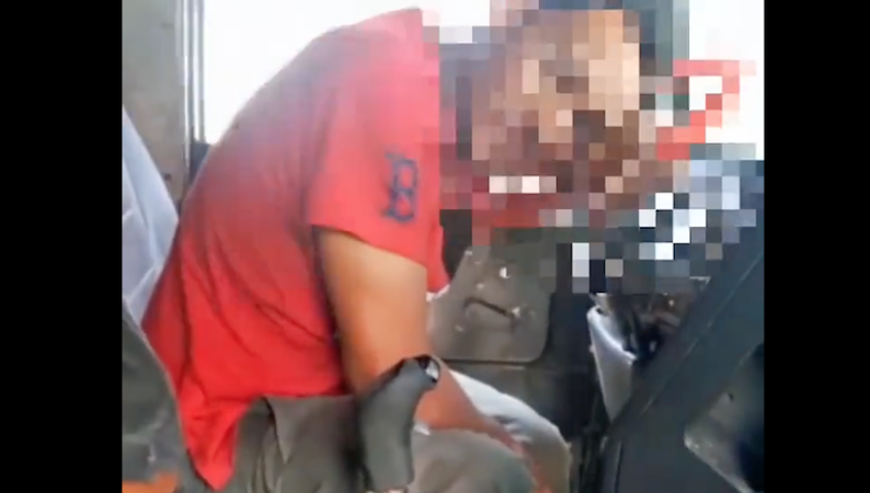 VIDEO: piloto de tráiler denuncia a su compañero y lo detienen por conducir ebrio en zona 18
