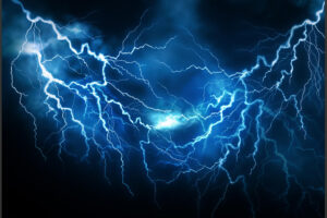 Flash,Of,Lightning,On,Dark,Background.,Thunderstorm